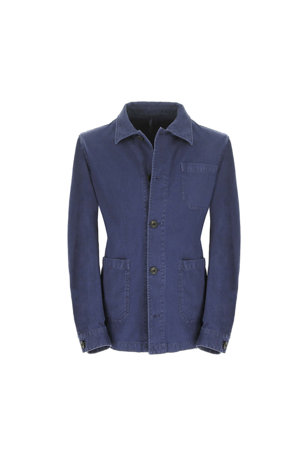 L.B.M. 1911 Overshirt tinto capo blu denim Overshirt tinto capo blu denim In Linea