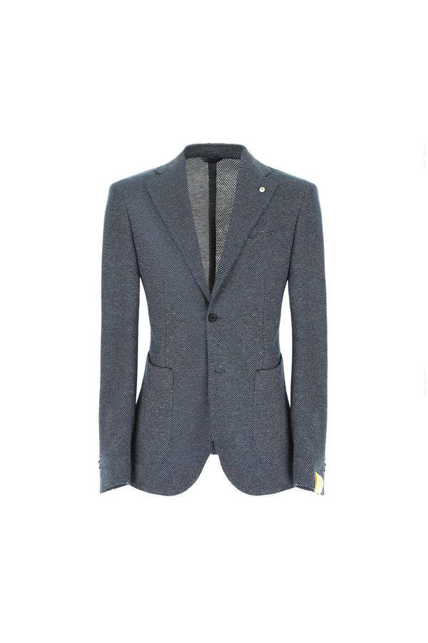L.B.M. 1911 Giacca JACK in jersey azzurro polvere Giacca JACK in jersey azzurro polvere Nuovo