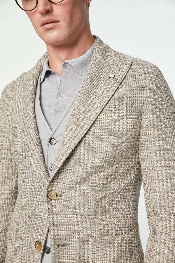L.B.M. 1911 Giacca STEVE slim in jersey beige Giacca STEVE slim in jersey beige Promozione