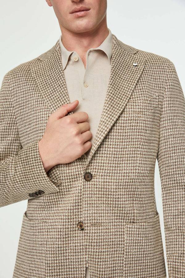 L.B.M. 1911 Giacca JACK in jersey di lino beige Giacca JACK in jersey di lino beige Qualità Garantita
