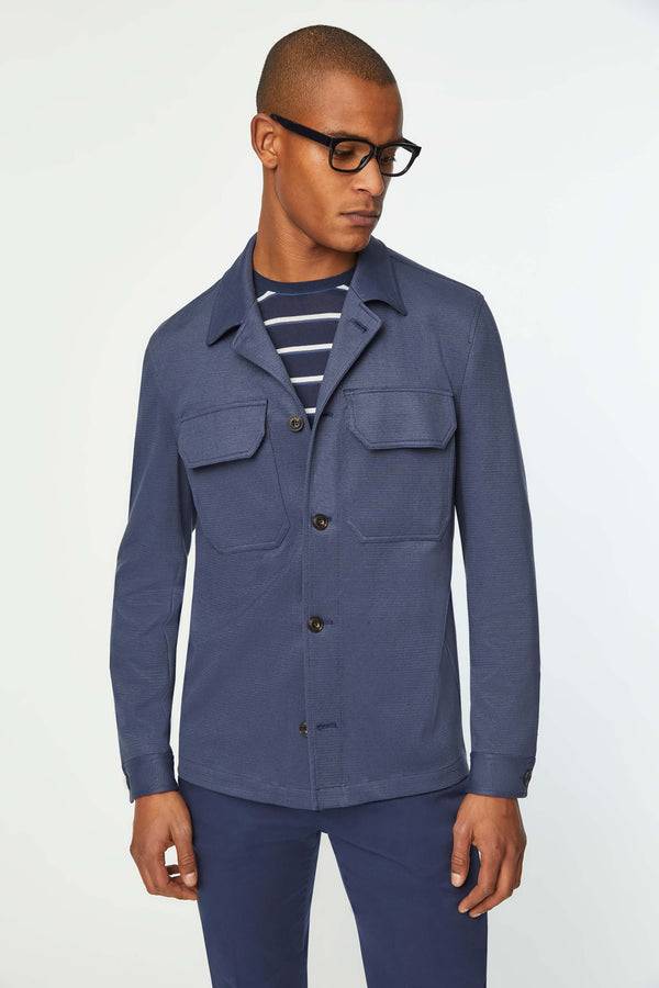 L.B.M. 1911 Overshirt in Jersey blu Overshirt in Jersey blu Consegna Veloce