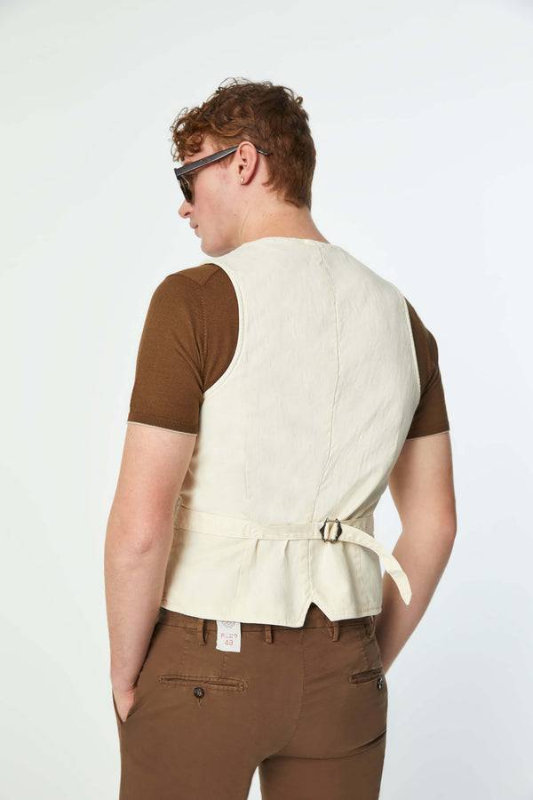 L.B.M. 1911 Gilet MIKE tinto capo bianco avorio Gilet MIKE tinto capo bianco avorio Affare Del Giorno