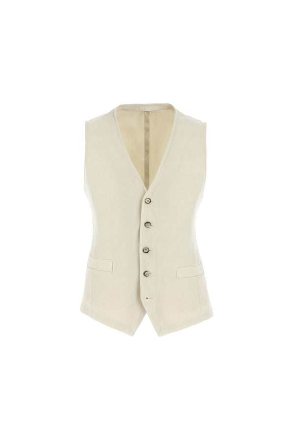 L.B.M. 1911 Gilet MIKE tinto capo bianco avorio Gilet MIKE tinto capo bianco avorio Affare Del Giorno