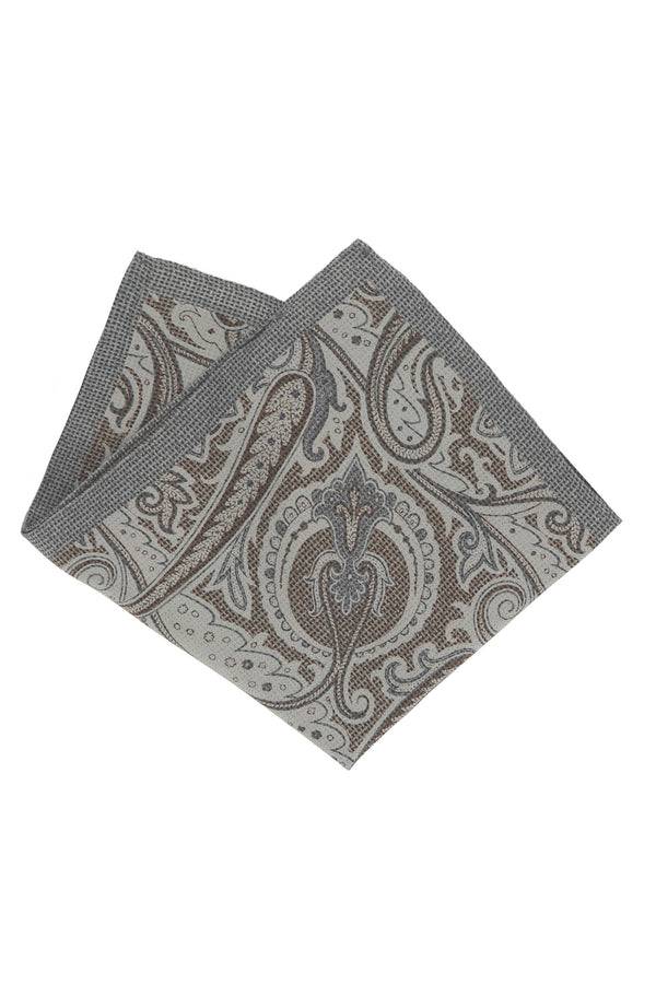 L.B.M. 1911 Pochette marrone fantasia geometrica Pochette marrone fantasia geometrica Presa