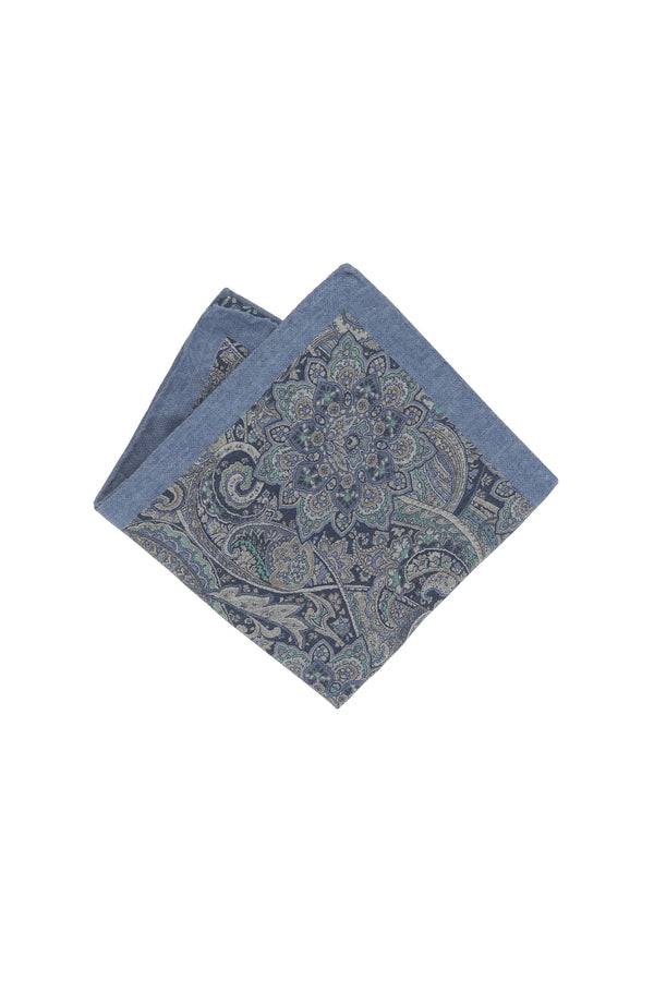 L.B.M. 1911 Pochette azzurra fantasia cashmere Pochette azzurra fantasia cashmere Sconto