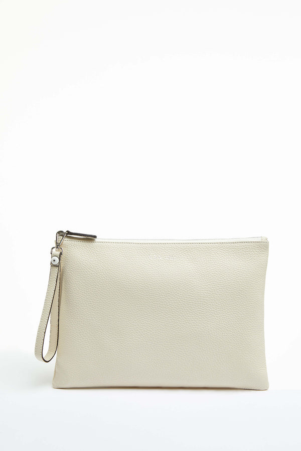 L.B.M. 1911 Pochette in pelle beige Pochette in pelle beige Saldi Di Fabbrica