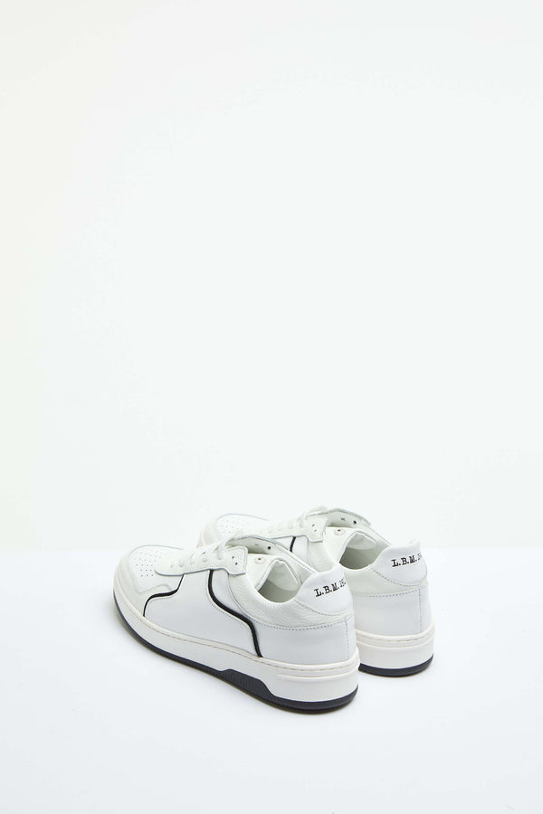 L.B.M. 1911 Sneaker basket bianca con dettagli in contrasto Sneaker basket bianca con dettagli in contrasto Italy