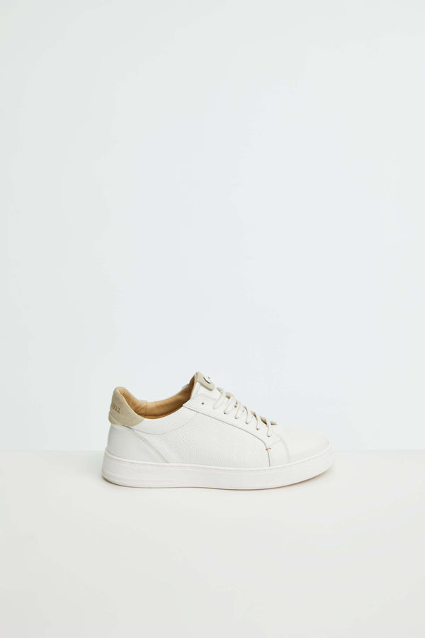 L.B.M. 1911 Sneaker retro-tennis bianca e beige Sneaker retro-tennis bianca e beige Nuovo