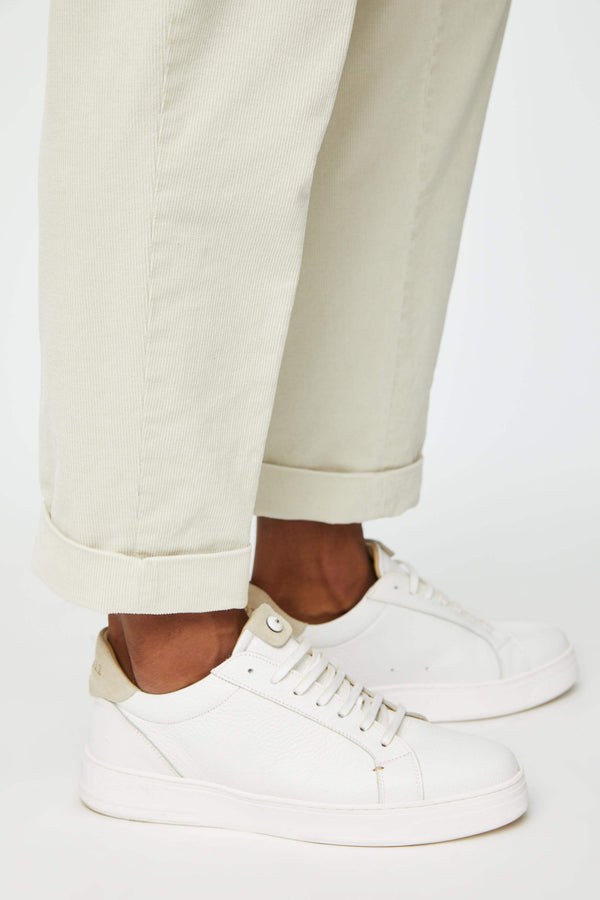 L.B.M. 1911 Sneaker retro-tennis bianca e beige Sneaker retro-tennis bianca e beige Nuovo