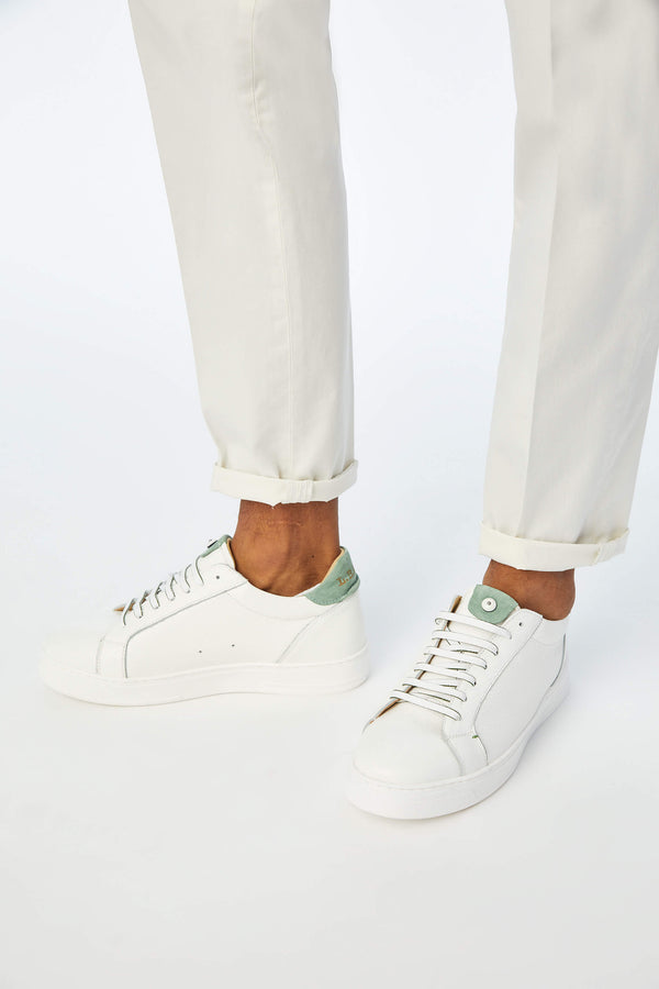 L.B.M. 1911 Sneakers retro-tennis verde Sneakers retro-tennis verde Vendita