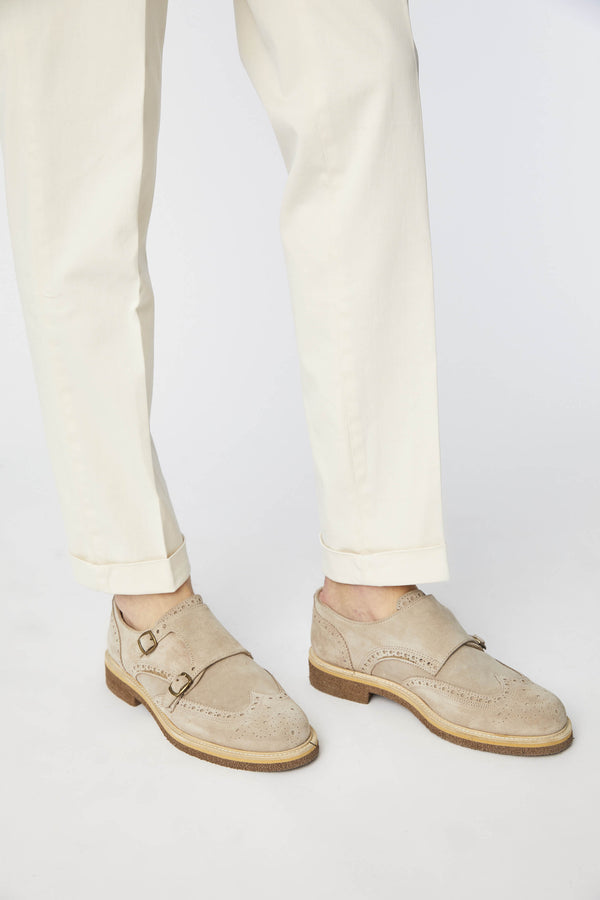 L.B.M. 1911 Monkstrap in pelle beige Monkstrap in pelle beige Soddisfazione Garantita