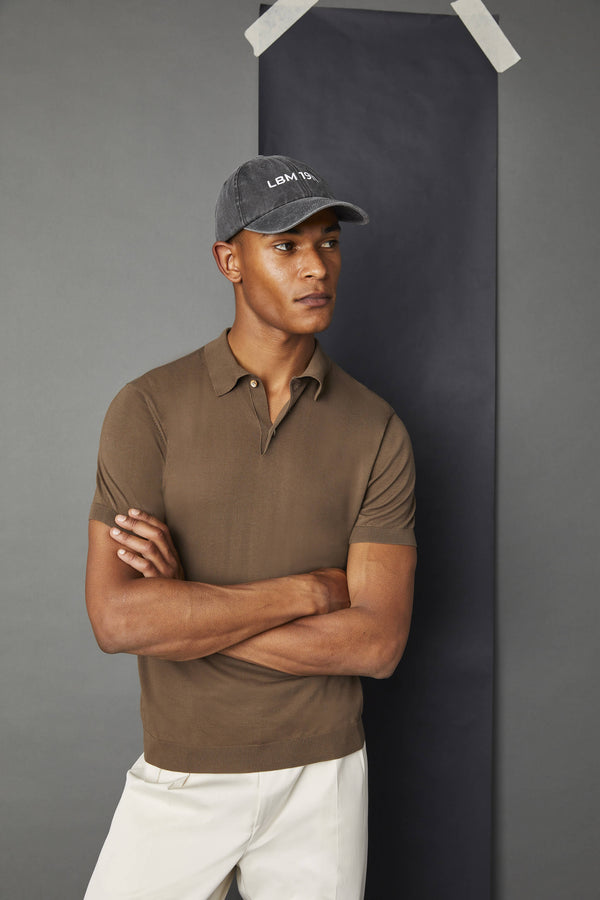 L.B.M. 1911 Polo in maglia marrone Polo in maglia marrone Sottocosto
