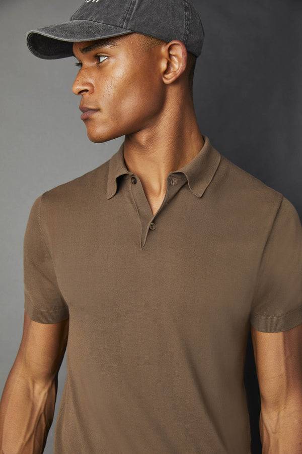 L.B.M. 1911 Polo in maglia marrone Polo in maglia marrone Sottocosto
