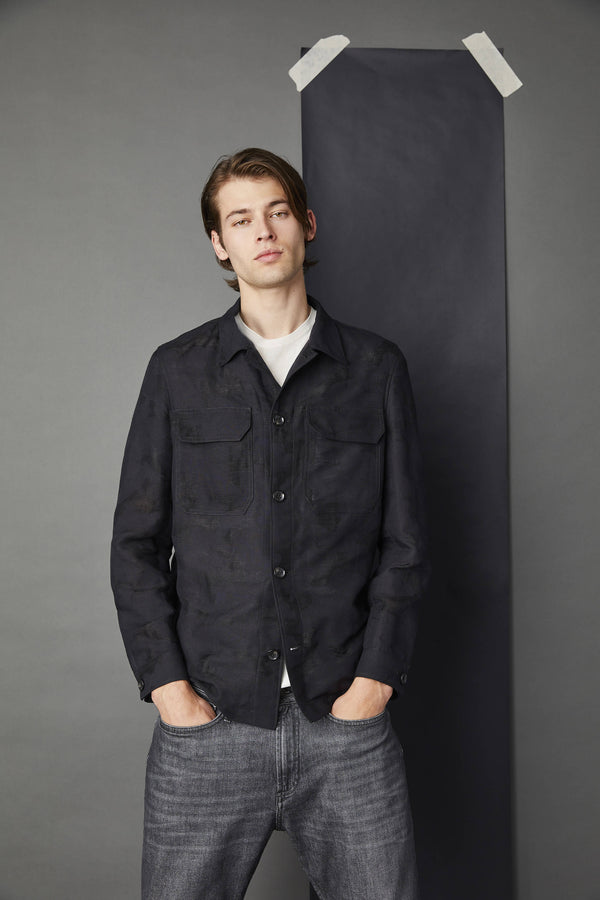 L.B.M. 1911 Overshirt camouflage nero Overshirt camouflage nero Novità