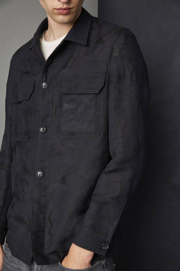 L.B.M. 1911 Overshirt camouflage nero Overshirt camouflage nero Novità
