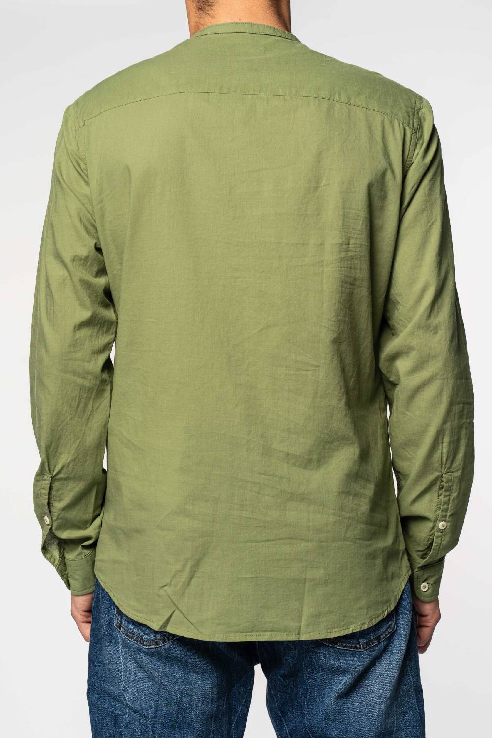 Officina 36 Camicia in mussola verde salvia Saldi