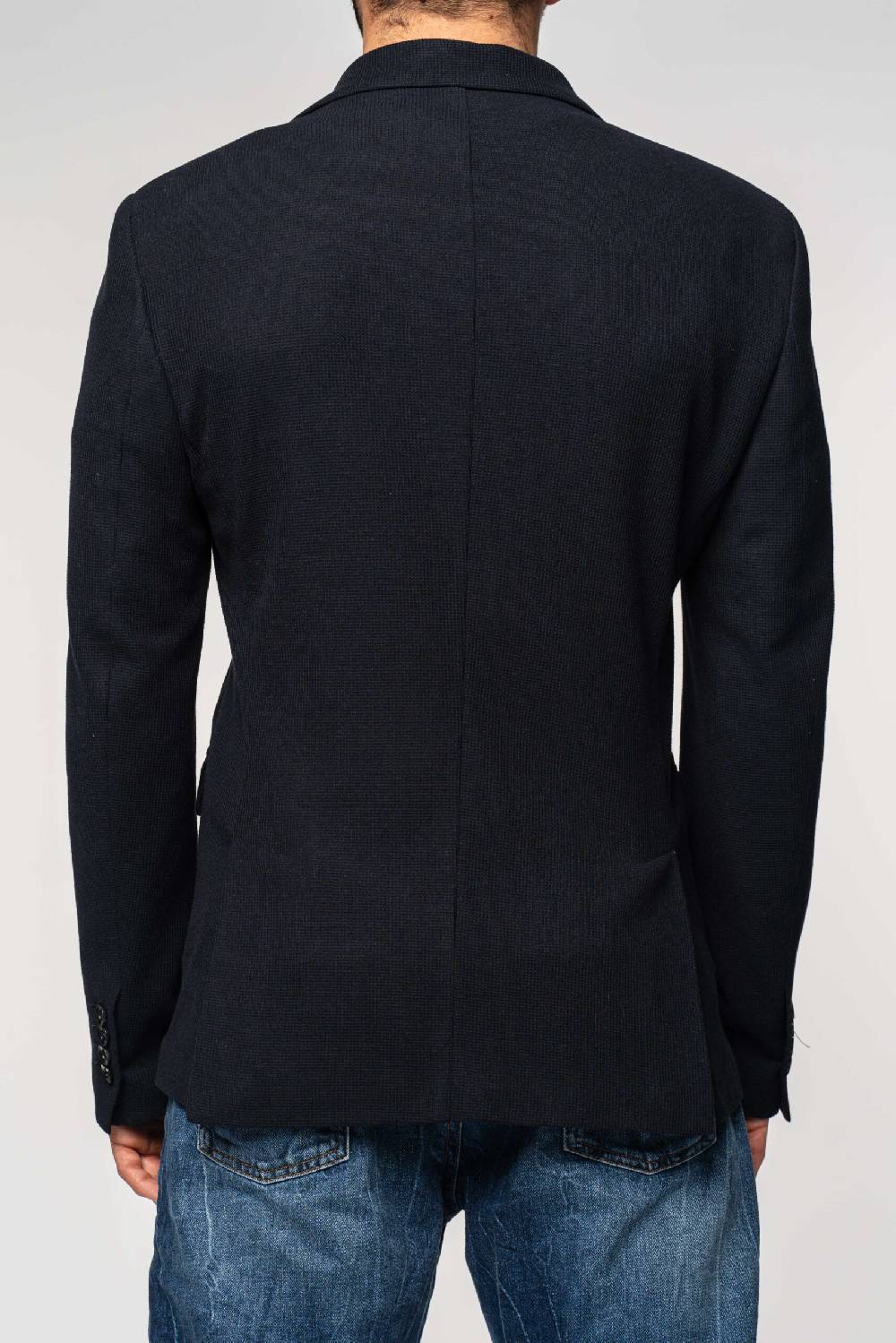 Officina 36 Giacca blu in nido d’ape in maglia Soddisfazione Garantita
