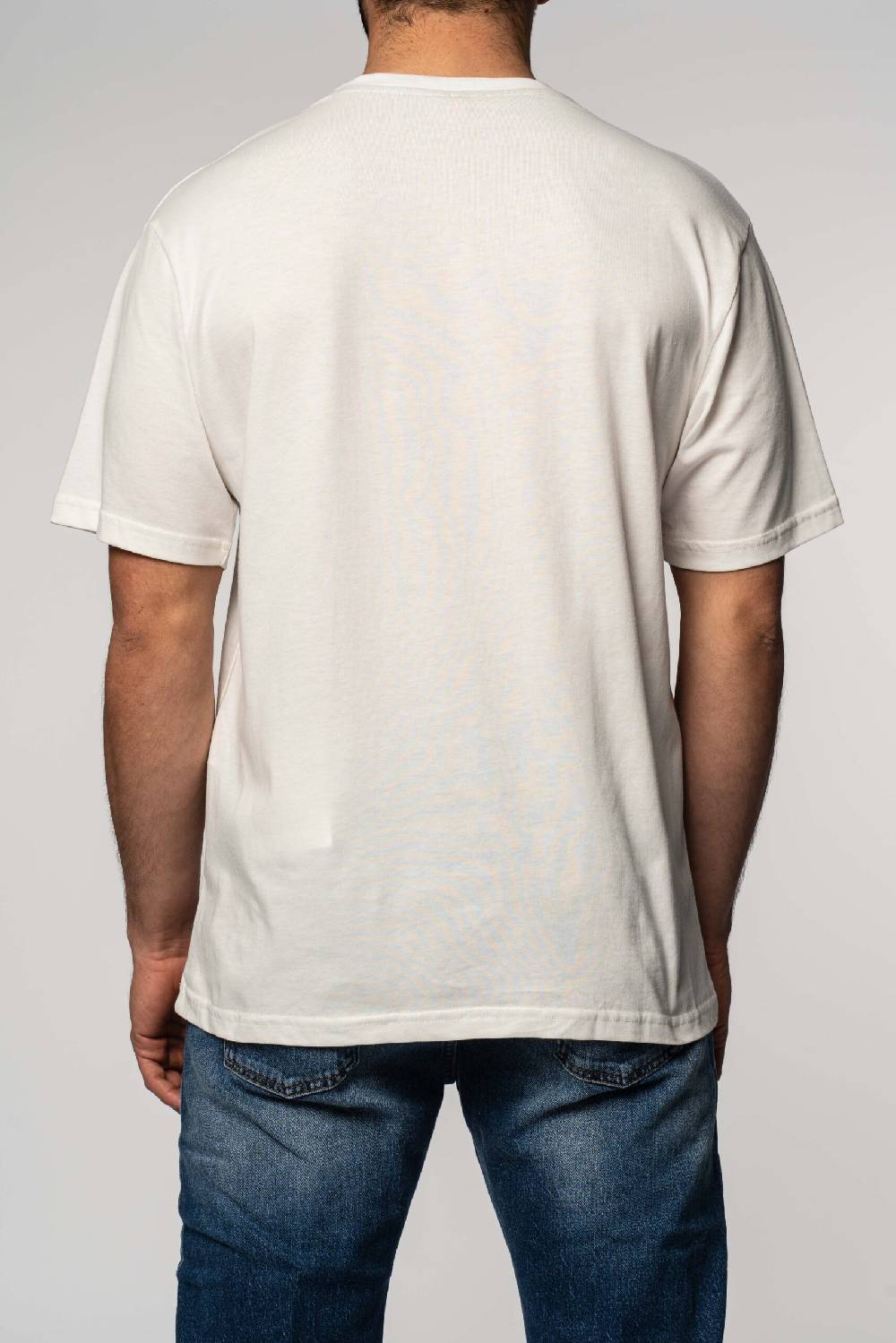 Officina 36 T-shirt in jersey con stampa color latte Moda