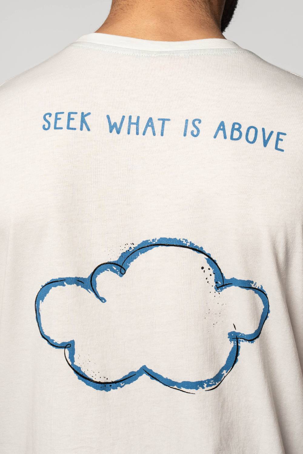 Officina 36 T-shirt in jersey con stampe color latte 2025