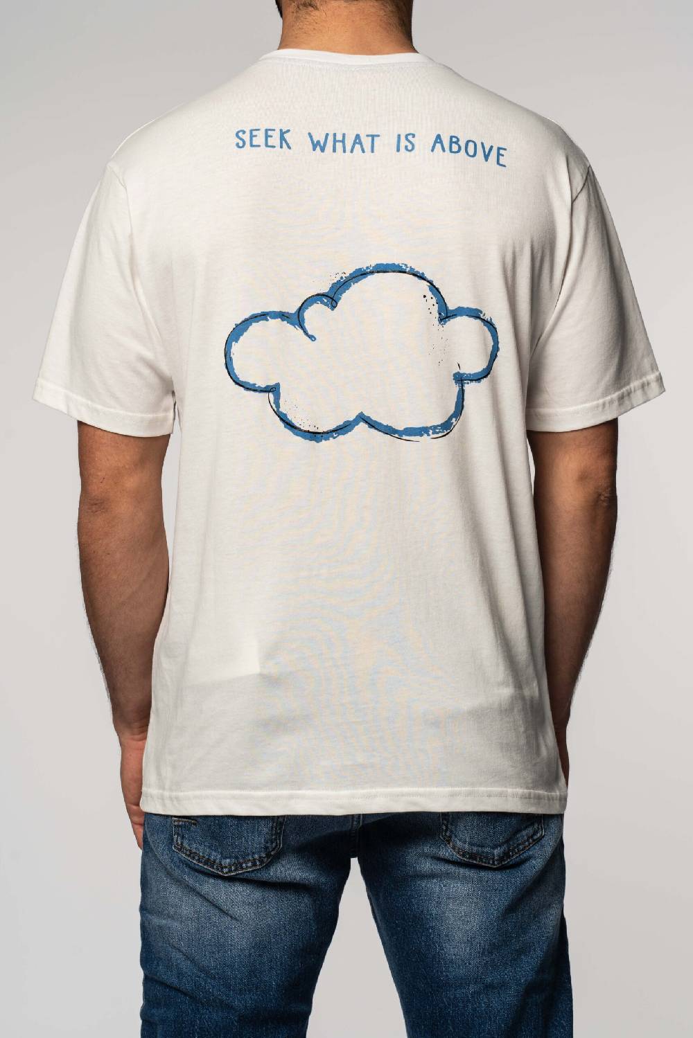 Officina 36 T-shirt in jersey con stampe color latte 2025