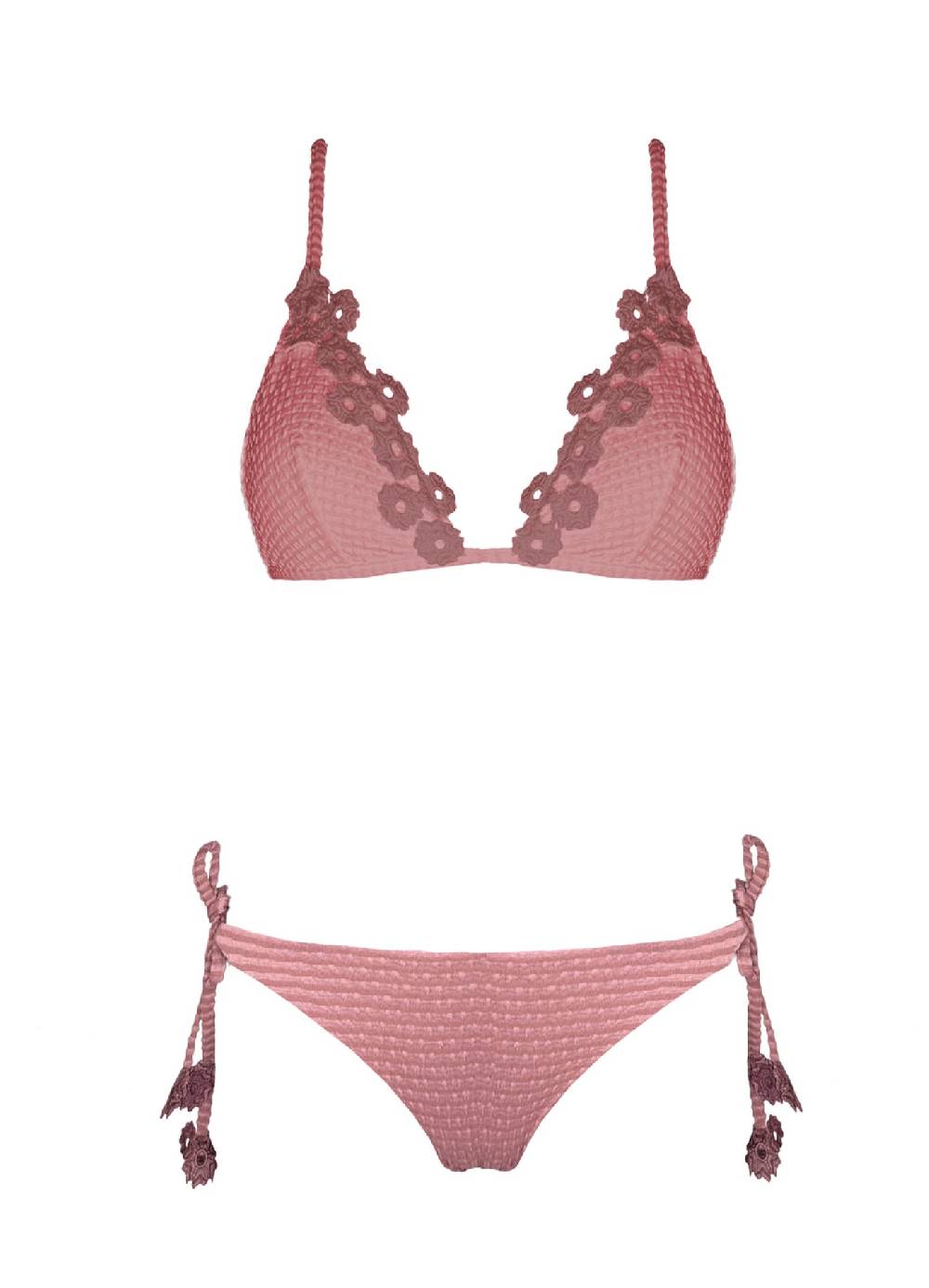 Olivia Gold Reggiseno triangolo fisso + Slip a vita bassa Vendita Economica
