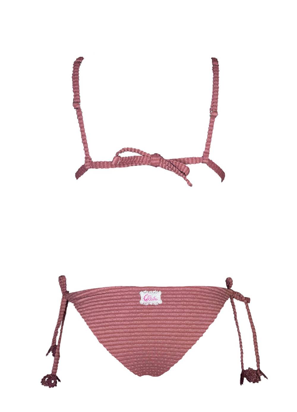 Olivia Gold Reggiseno triangolo fisso + Slip a vita bassa Vendita Economica