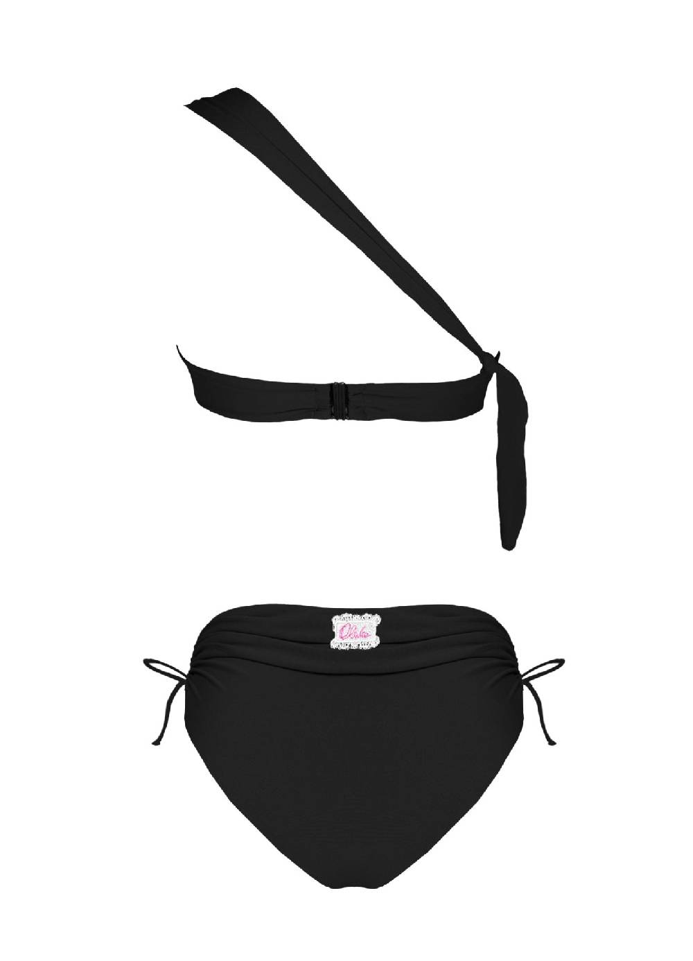 Olivia Gold Reggiseno Monospalla + Slip a vita alta drappeggiato Negozio