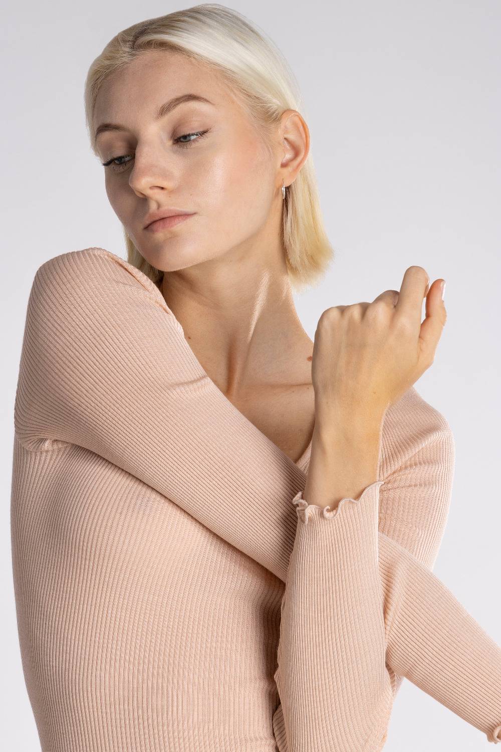 Oscalito Body Maniche Lunghe Donna Lana&Seta 3487 Presa