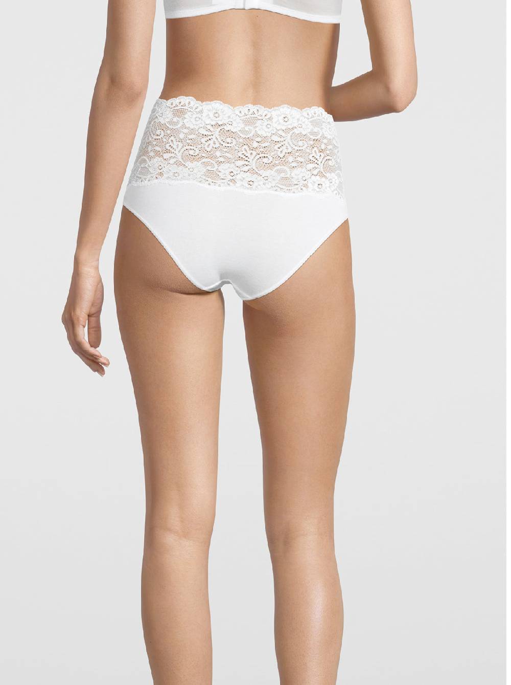 Oscalito Slip a vita alta in Cotone con Pizzo Leavers 4153 Shopping Online