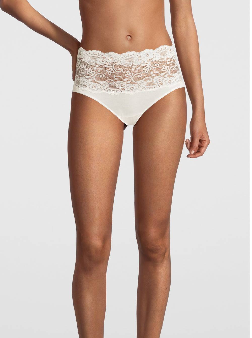 Oscalito Slip a vita alta in Cotone con Pizzo Leavers 4153 Shopping Online