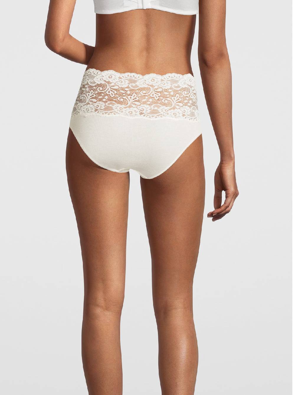 Oscalito Slip a vita alta in Cotone con Pizzo Leavers 4153 Shopping Online