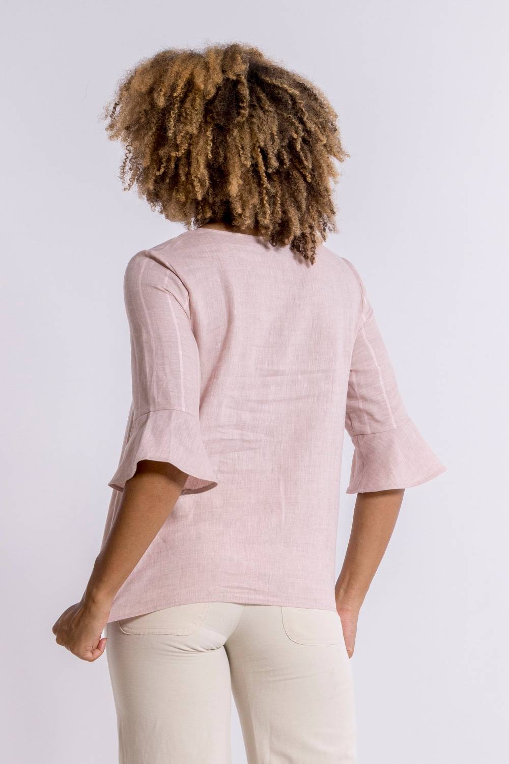 Oscalito Maglia manica lunga Donna 100% LINO 5785 Sconto