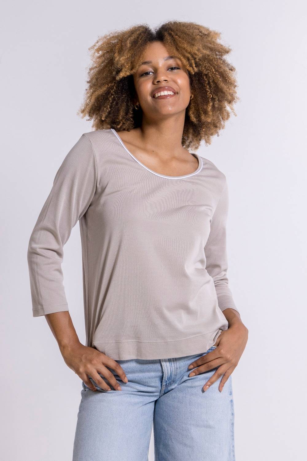 Oscalito Maniche 3/4 Donna 100% Cotone 3142C Economico