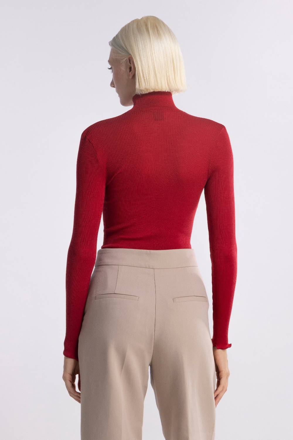 Oscalito Dolcevita Lupetto Tubolare Maniche Lunghe Lana e Seta 3429 Negozio