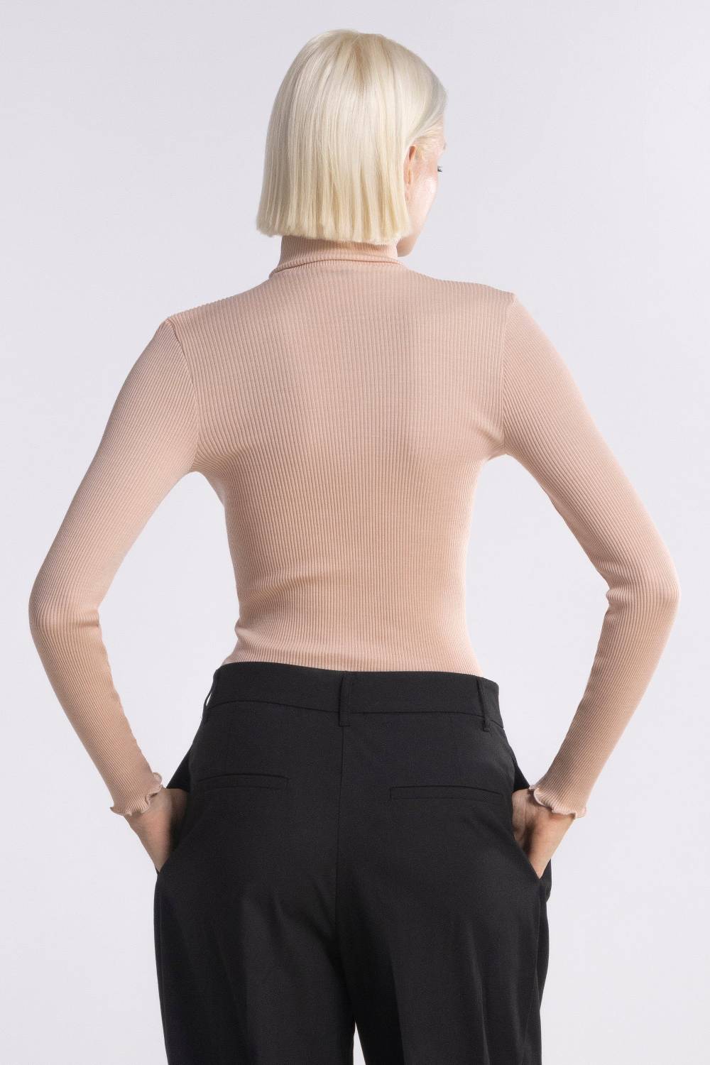 Oscalito Maglia Dolcevita a Maniche Lunghe in Lana e Seta 3438 In Saldo