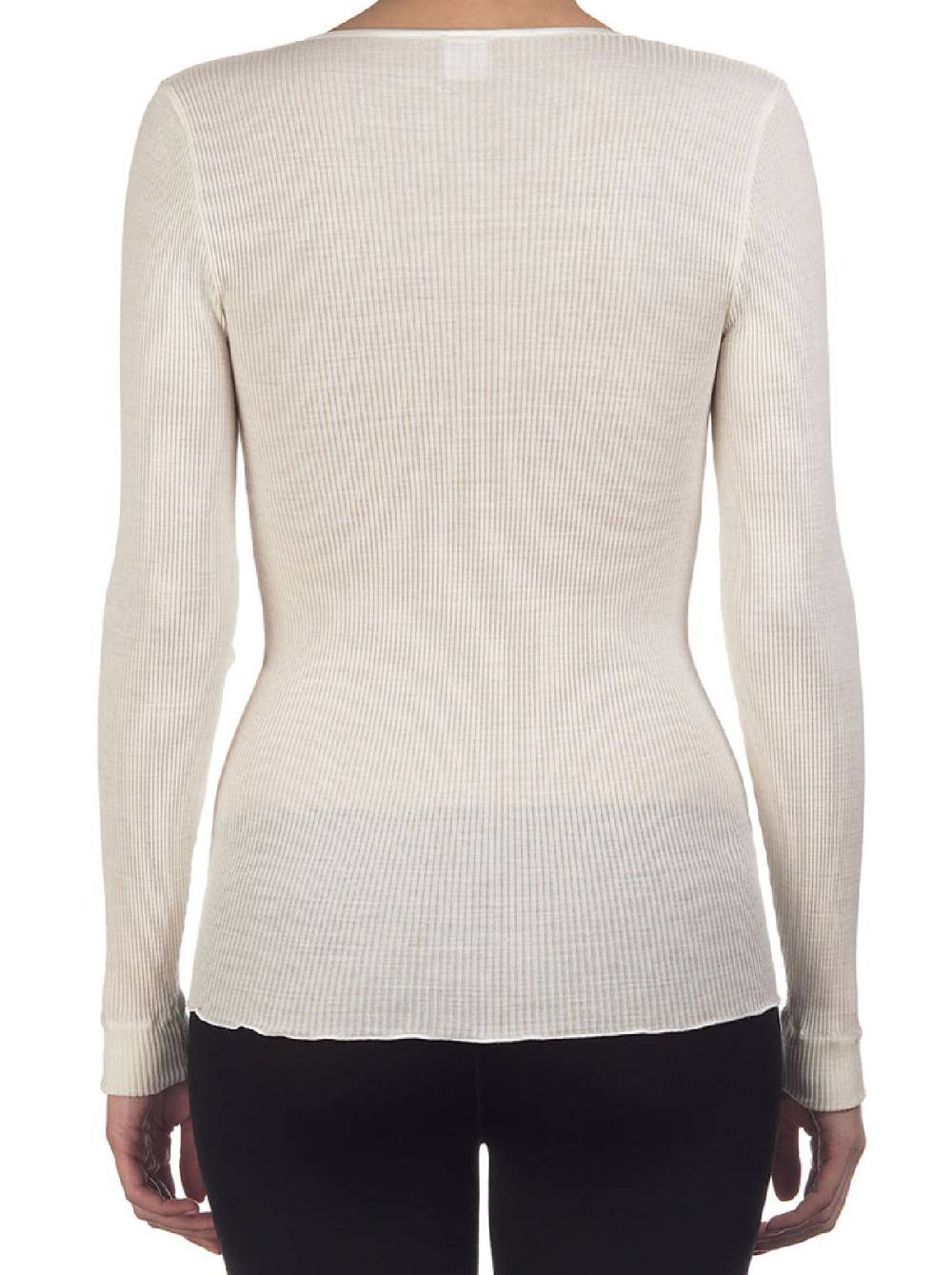 Oscalito Maglia Girocollo Maniche Lunghe in Lana e Seta 3426 Moda