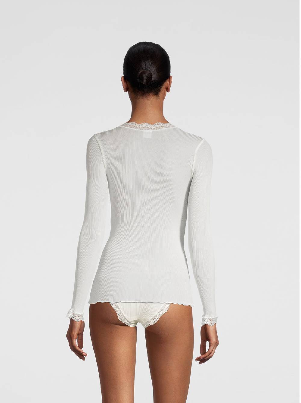 Oscalito Maglia a maniche lunghe Dentelle de Calais® in Seta 9476 Offerta speciale