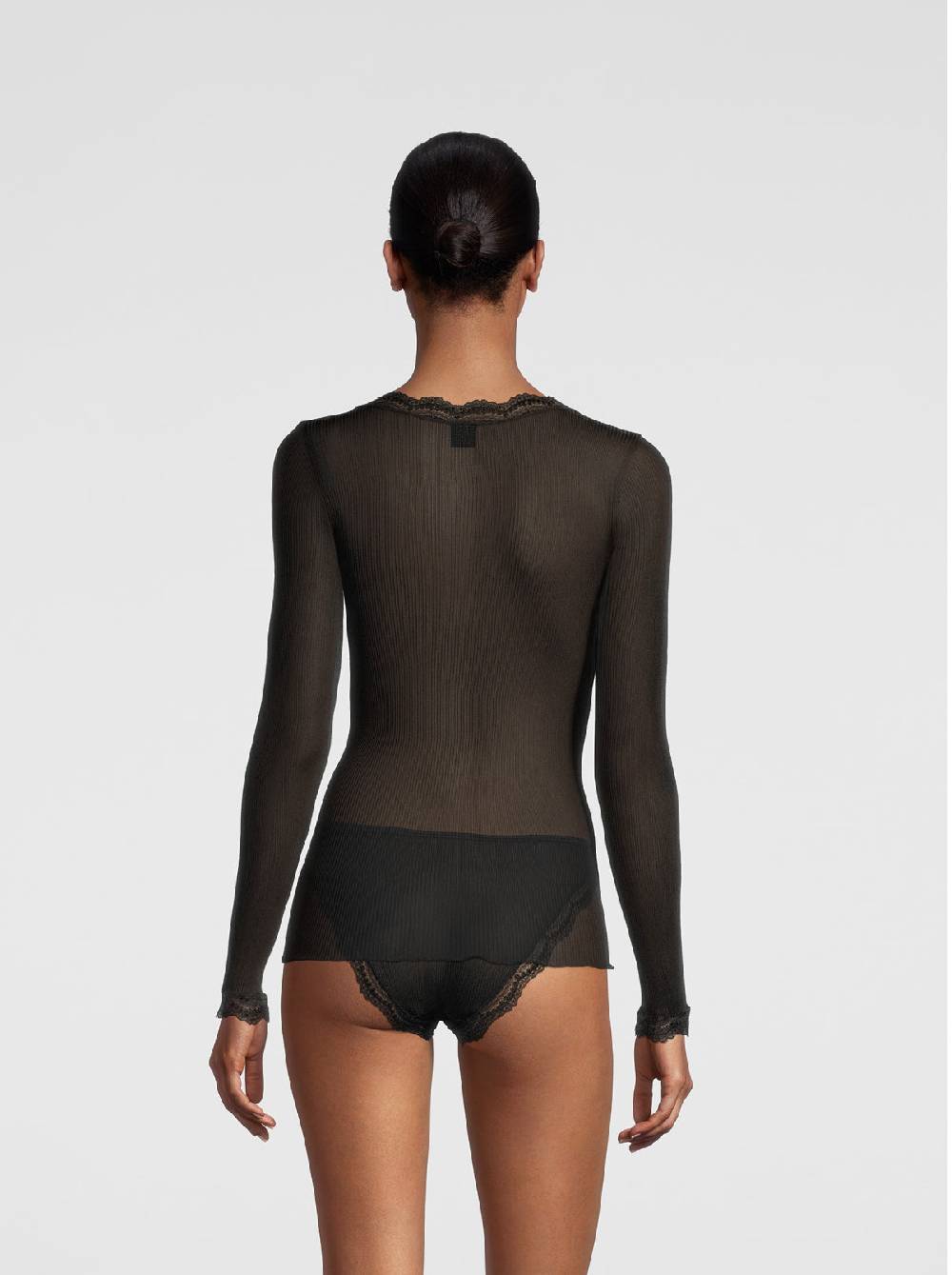 Oscalito Maglia a maniche lunghe Dentelle de Calais® in Seta 9476 Offerta speciale