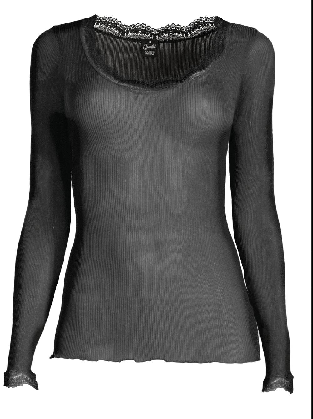 Oscalito Maglia a maniche lunghe Dentelle de Calais® in Seta 9476 Offerta speciale