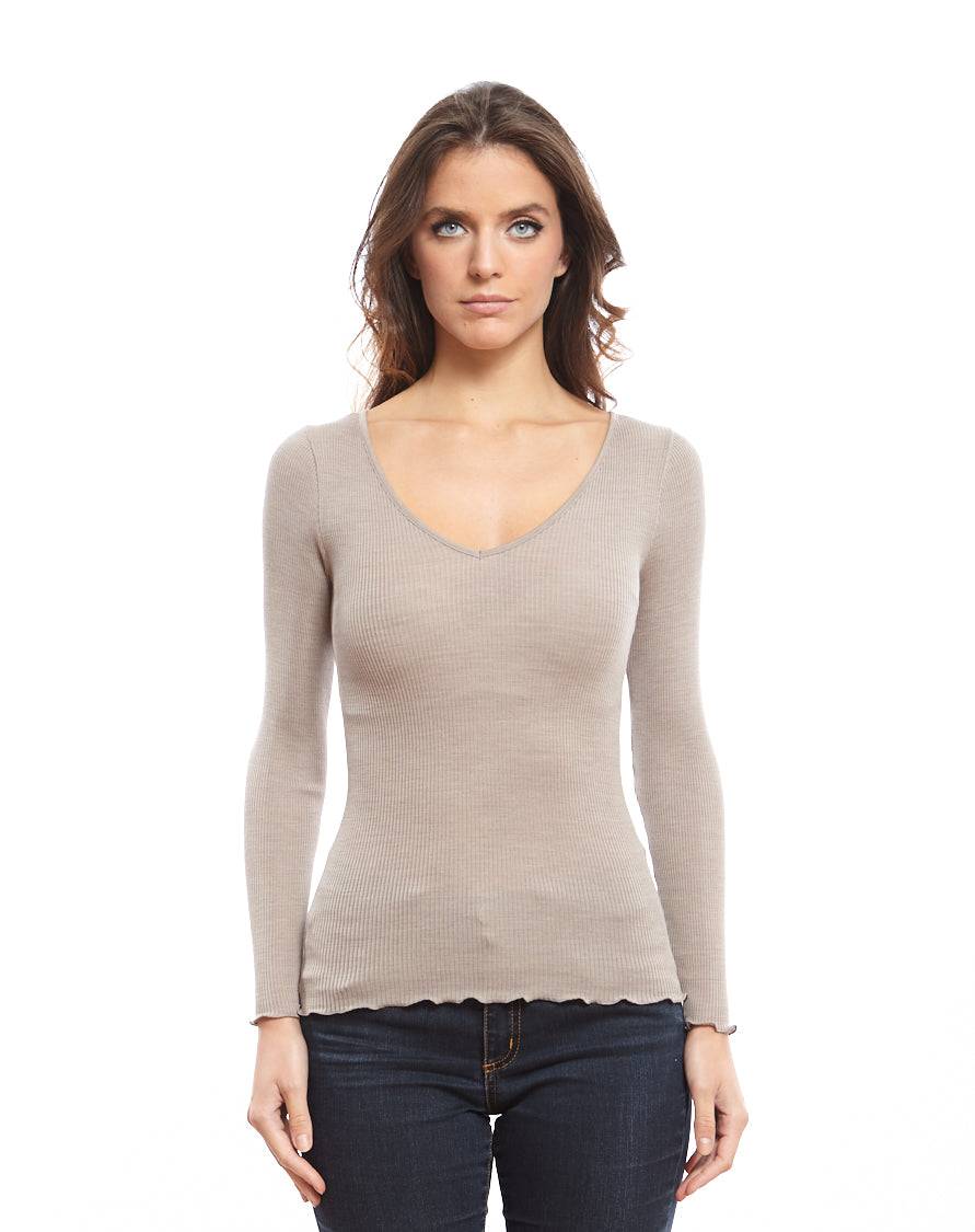 Oscalito Maglia maniche lunghe scollo a V 3486 Grande vendita