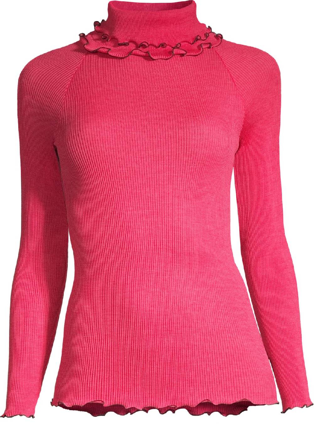 Oscalito Top lupetto in lana e seta con cuciture overlock a contrasto Circus 6695 Vendite stagionali
