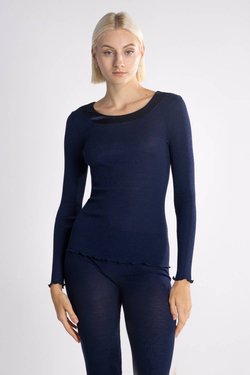 Oscalito Elegante camicia a maniche lunghe con bordi in raso 5304 Cyber Monday