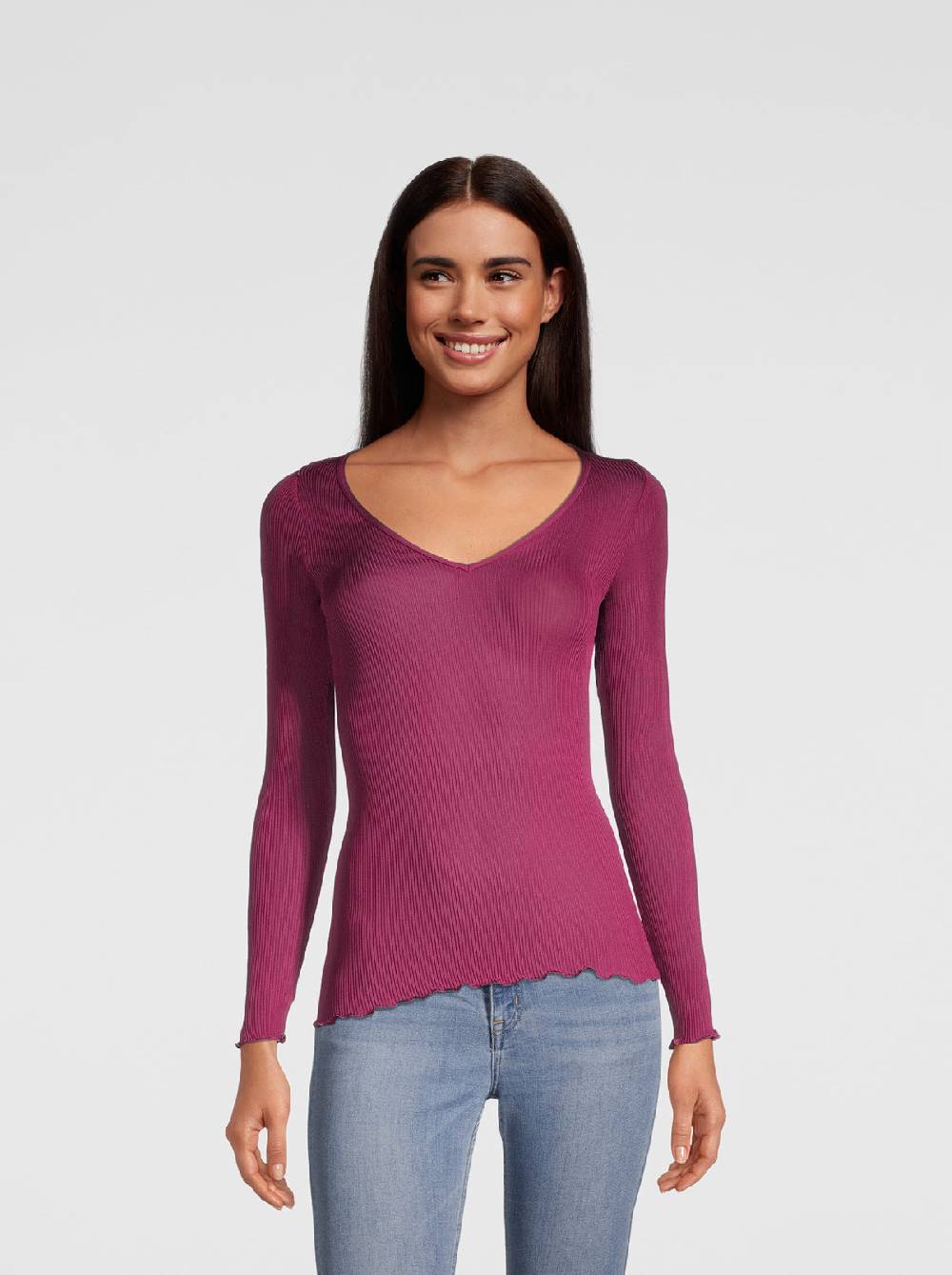 Oscalito Maglia manica lunga donna in organza di pura seta 9446 Offerta natalizia