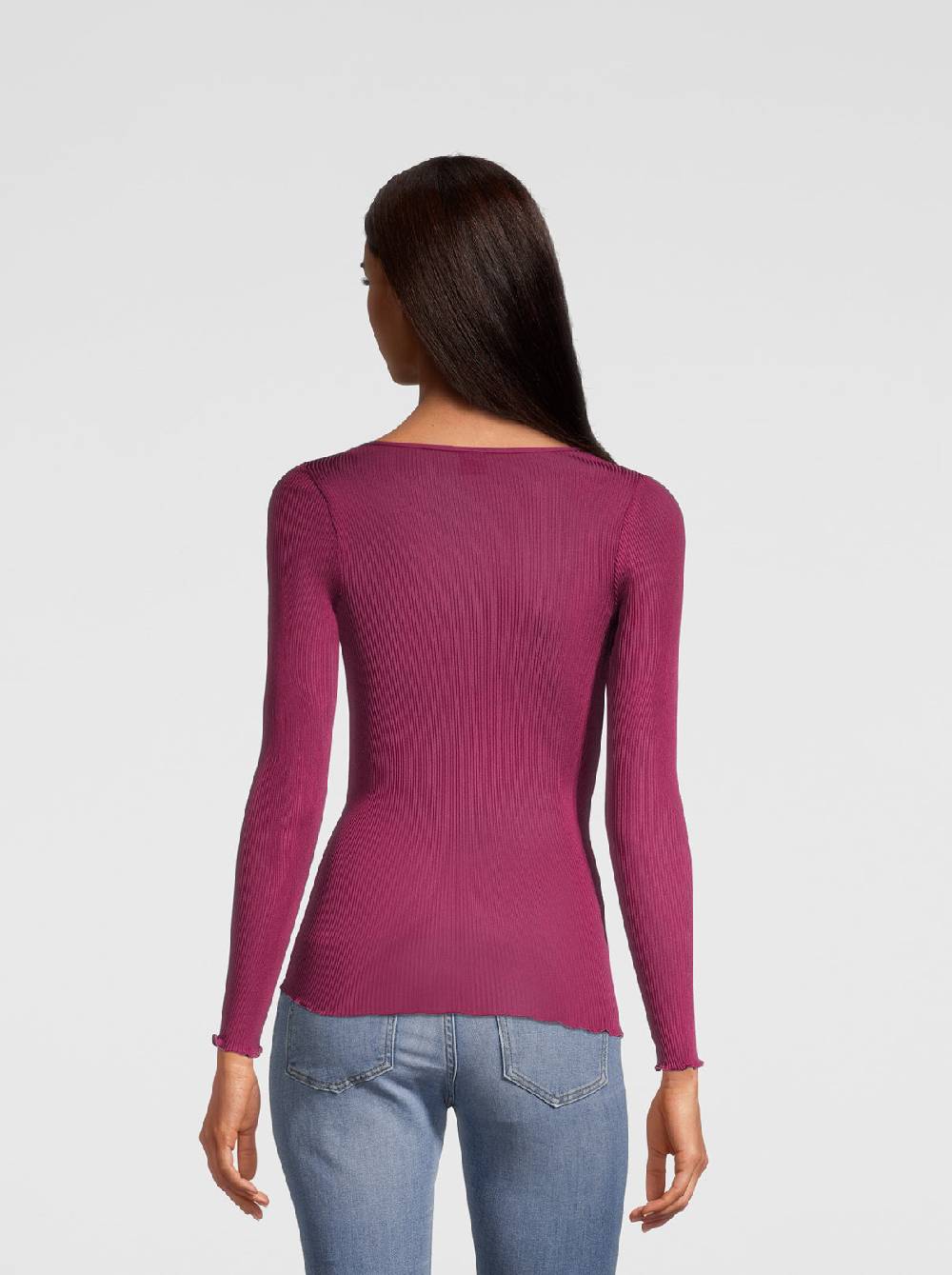 Oscalito Maglia manica lunga donna in organza di pura seta 9446 Offerta natalizia