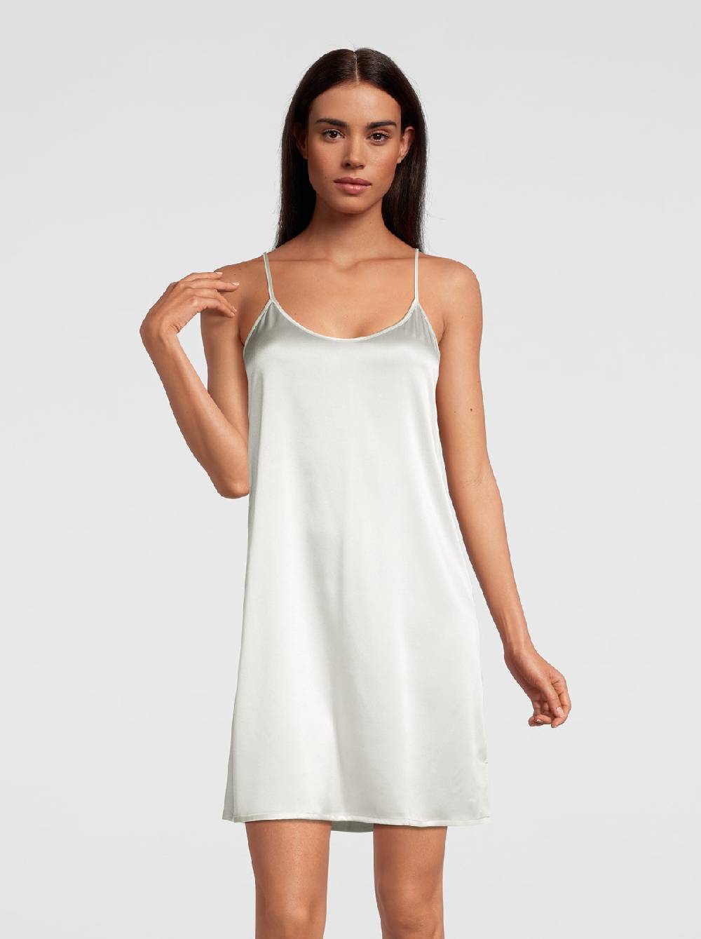 Oscalito Camicia da Notte in Pura Seta Stretch 10304 Prezzo basso