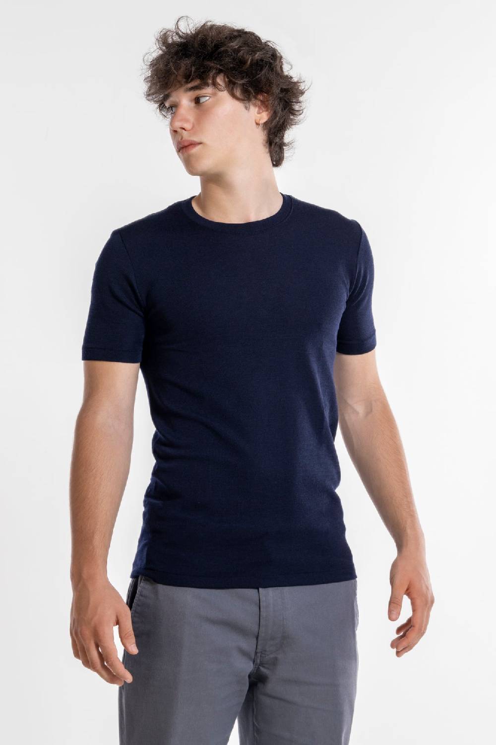 Oscalito T-Shirt Girocollo in Lana e Seta 624 Promozione