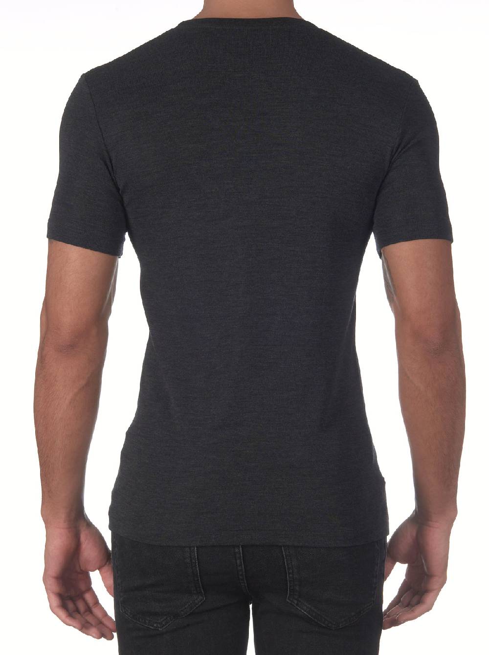 Oscalito T-shirt con scollo a V in lana e seta Qualità Garantita