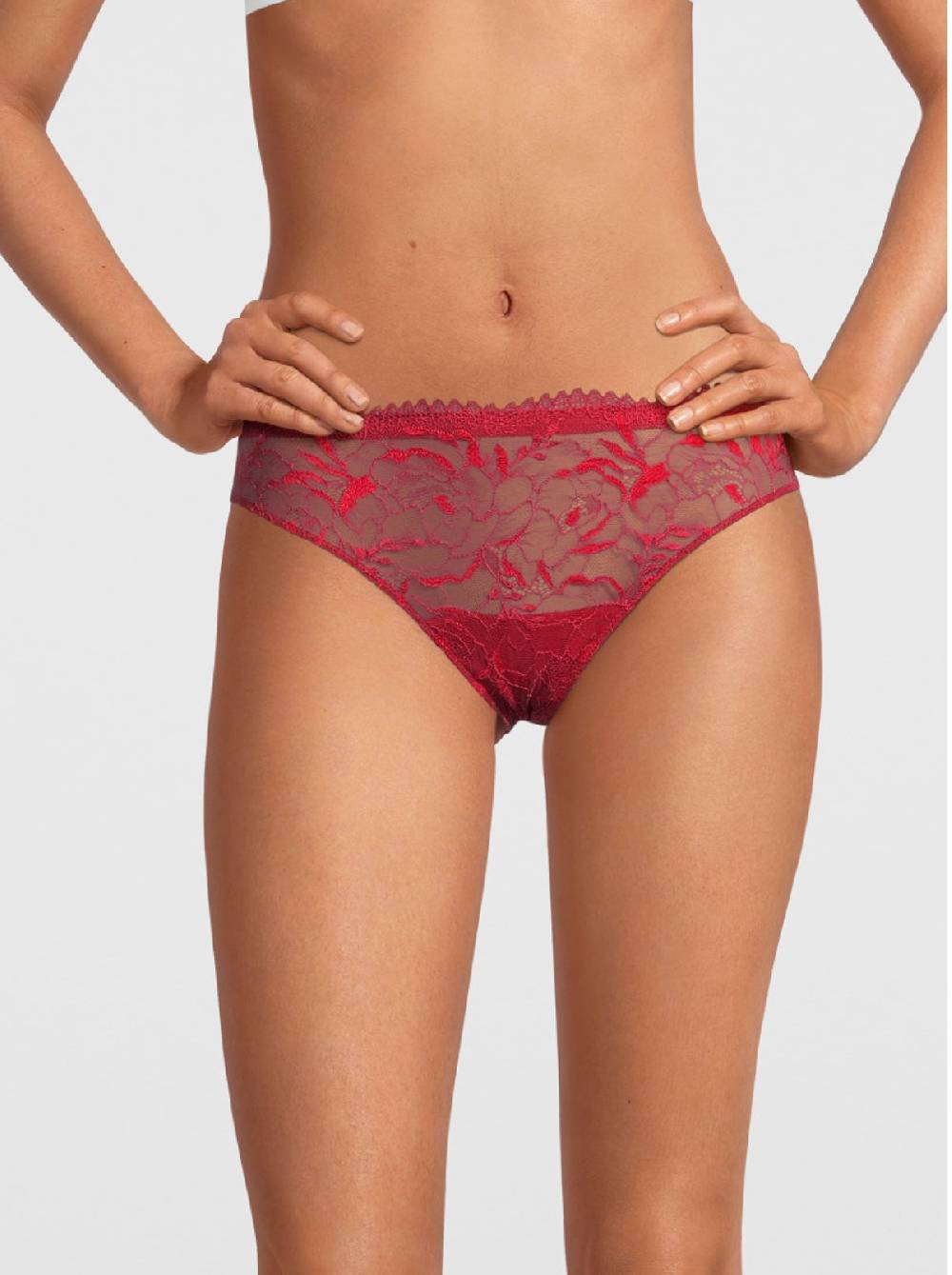 Oscalito Slip Vita Bassa con Pizzo 5878 Vendita Calda