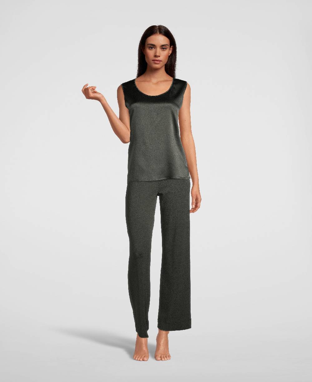 Oscalito Top donna in seta elasticizzata 10306 Super Saving Price