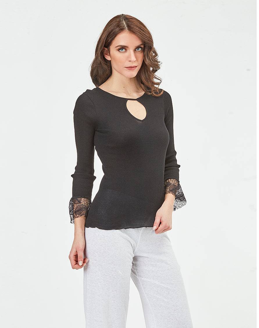Oscalito Camicia 3/4 Donna 100% Cotone 5776 Consegna Veloce
